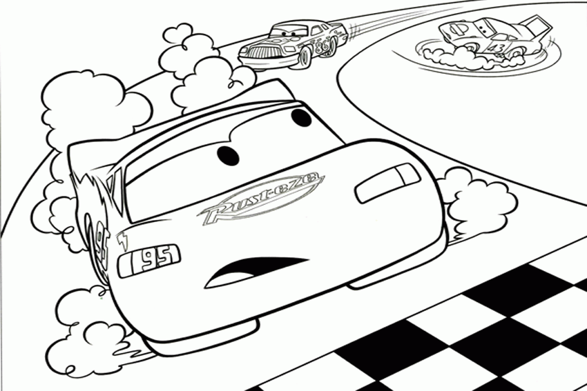 Plansa de colorat cu Cars pixar 162 71